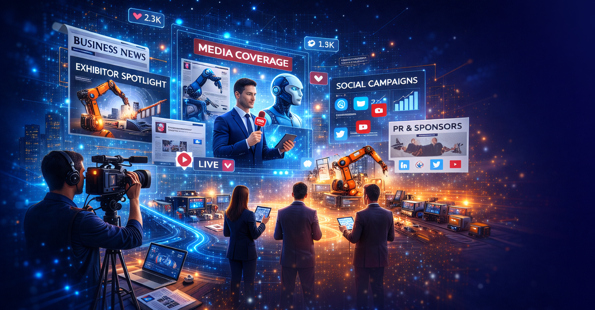 Media coverage, digital campaigns, and PR visibility